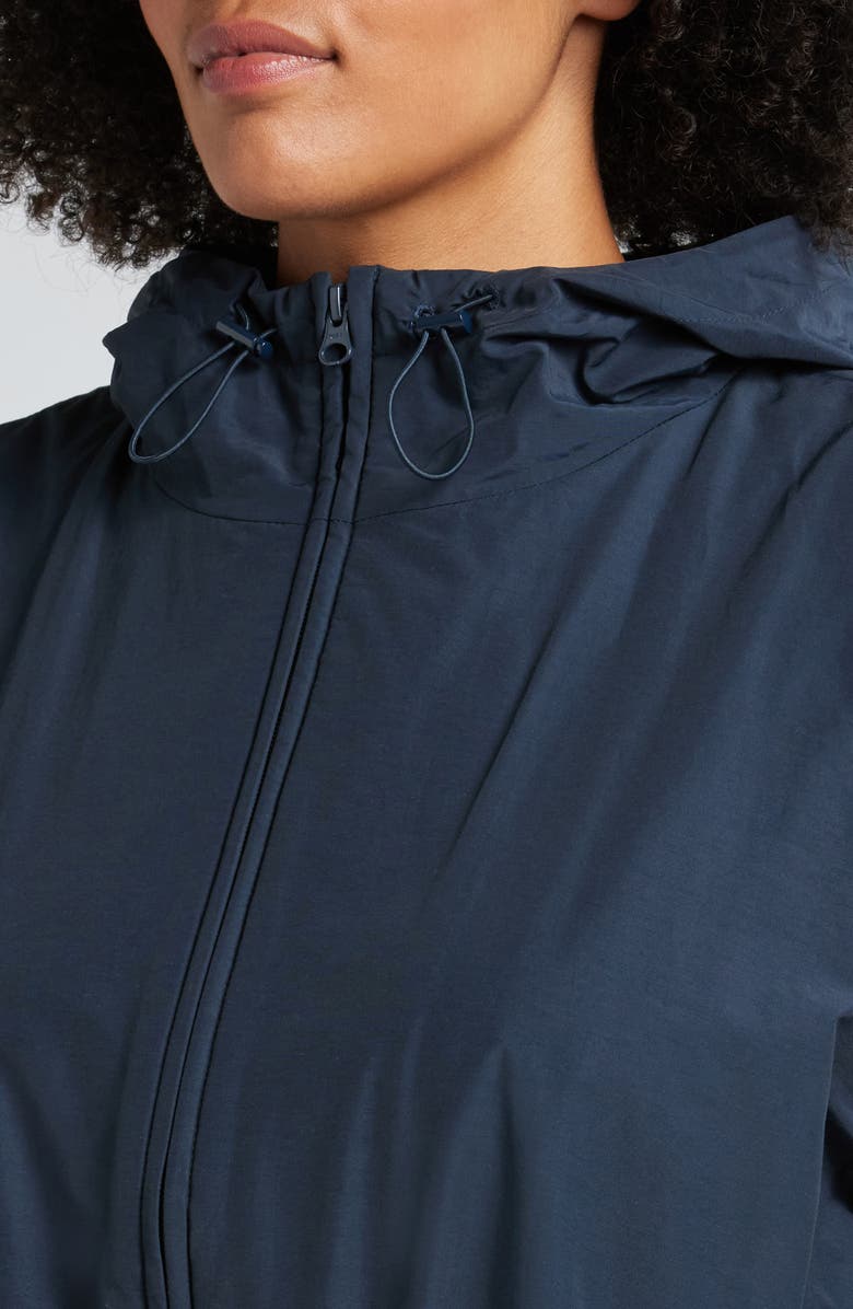 Eileen Fisher Hooded Coat, Alternate, color, Deep Adriatic