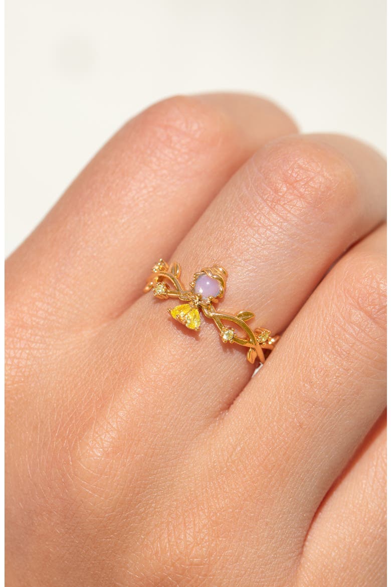 x Disney Beauty & The Beast Belle Ring, Alternate, color, GOLD