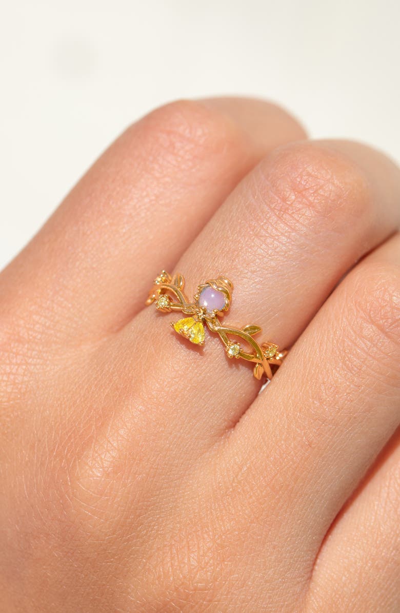 Girls Crew x Disney Beauty 
The Beast Belle Ring, Alternate, color, Gold