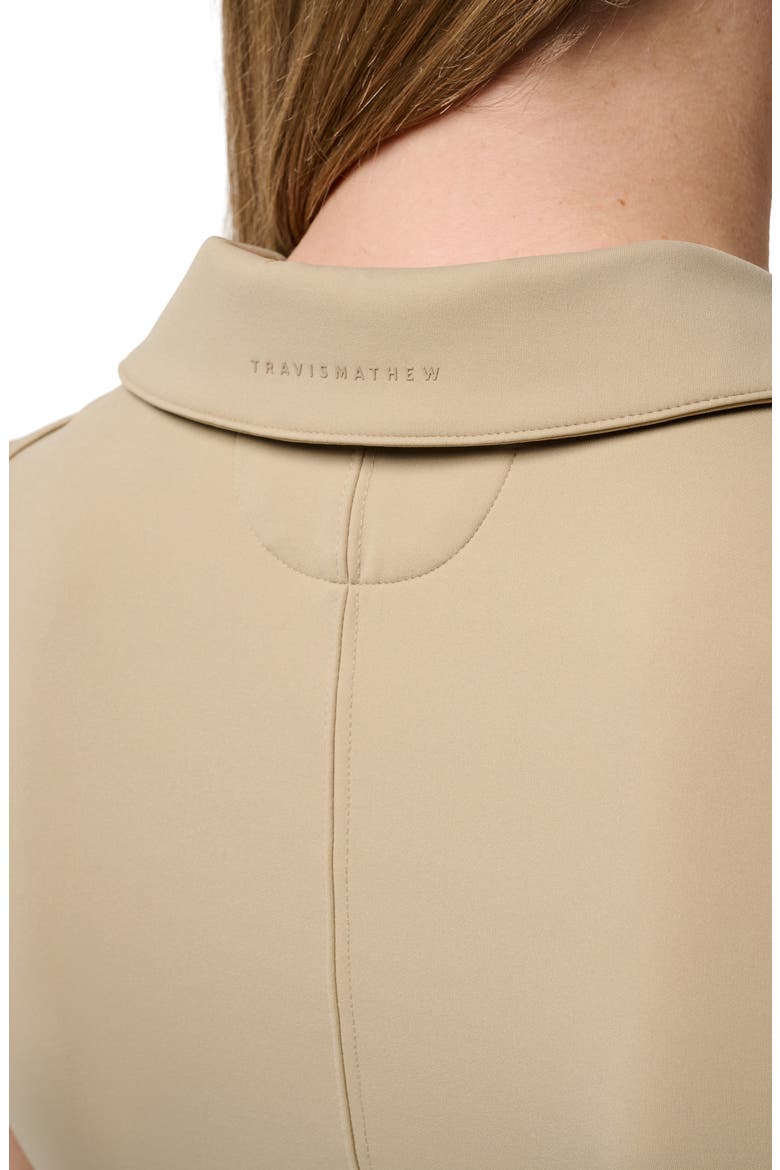 Moveknit Zip Sleeveless Polo, Alternate, color, SOFT TAUPE