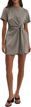 Favorite Daughter The Maisie Stretch Cotton Jersey Tie Front Dress