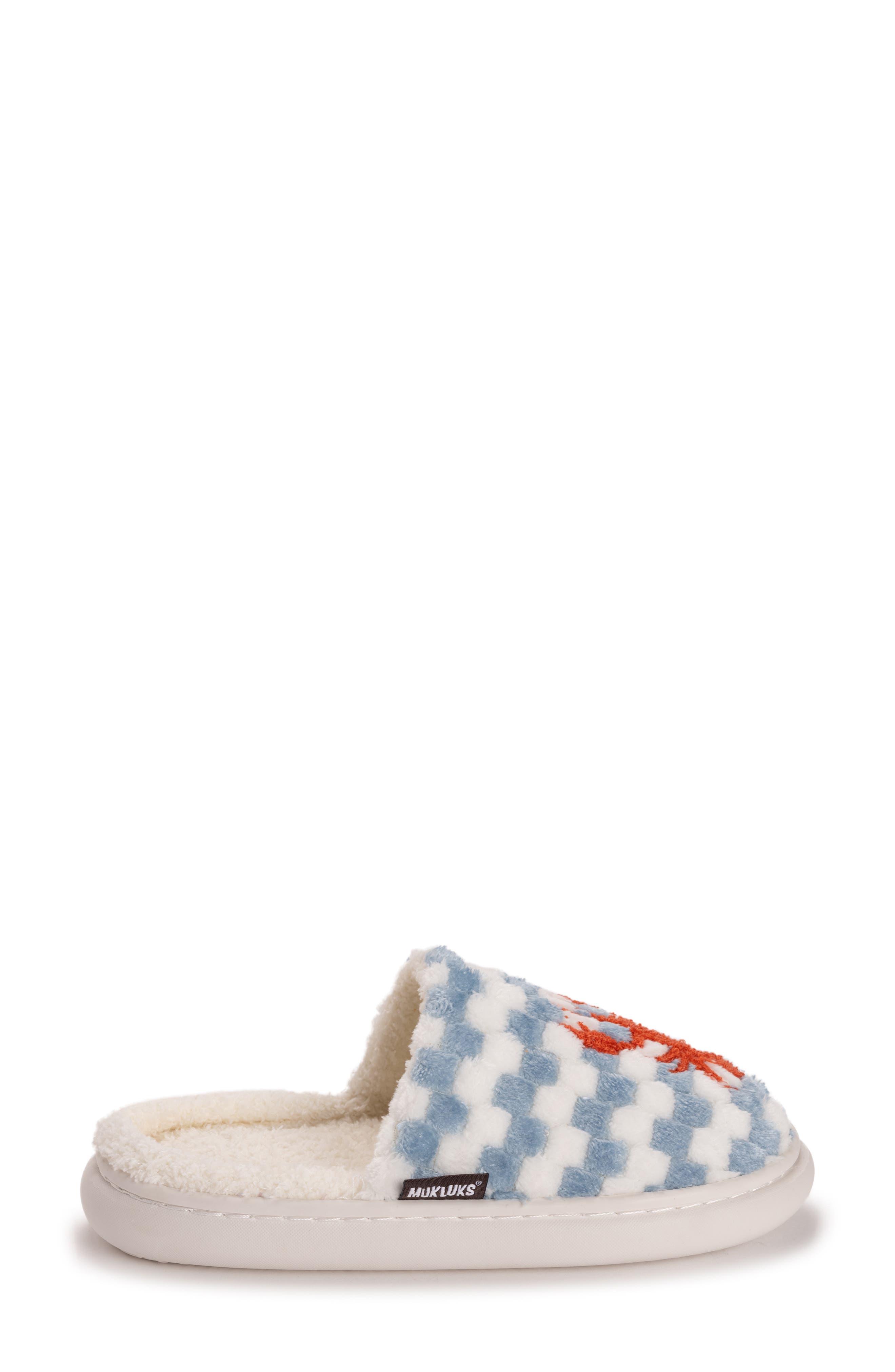 Joss Faux Shearling Lined Slipper, Alternate, color, BLUE LOBSTER
