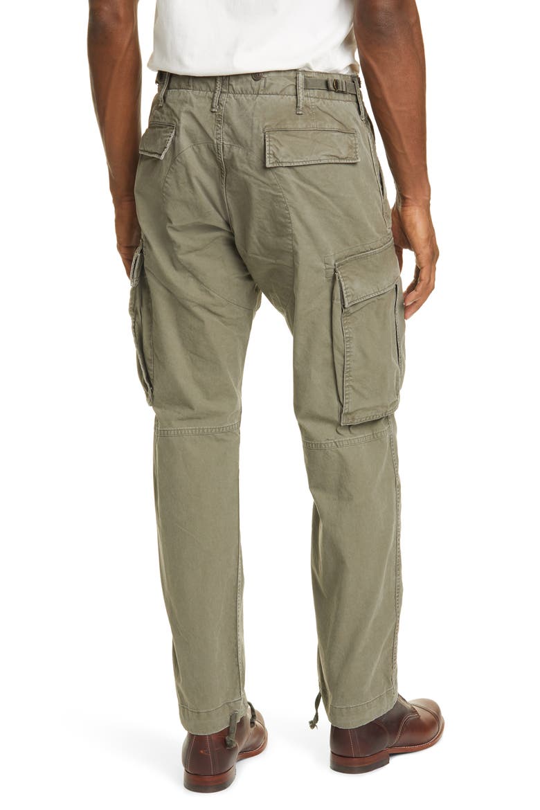 RRL Surplus Cargo Pants, Alternate, color, DARK OLIVE