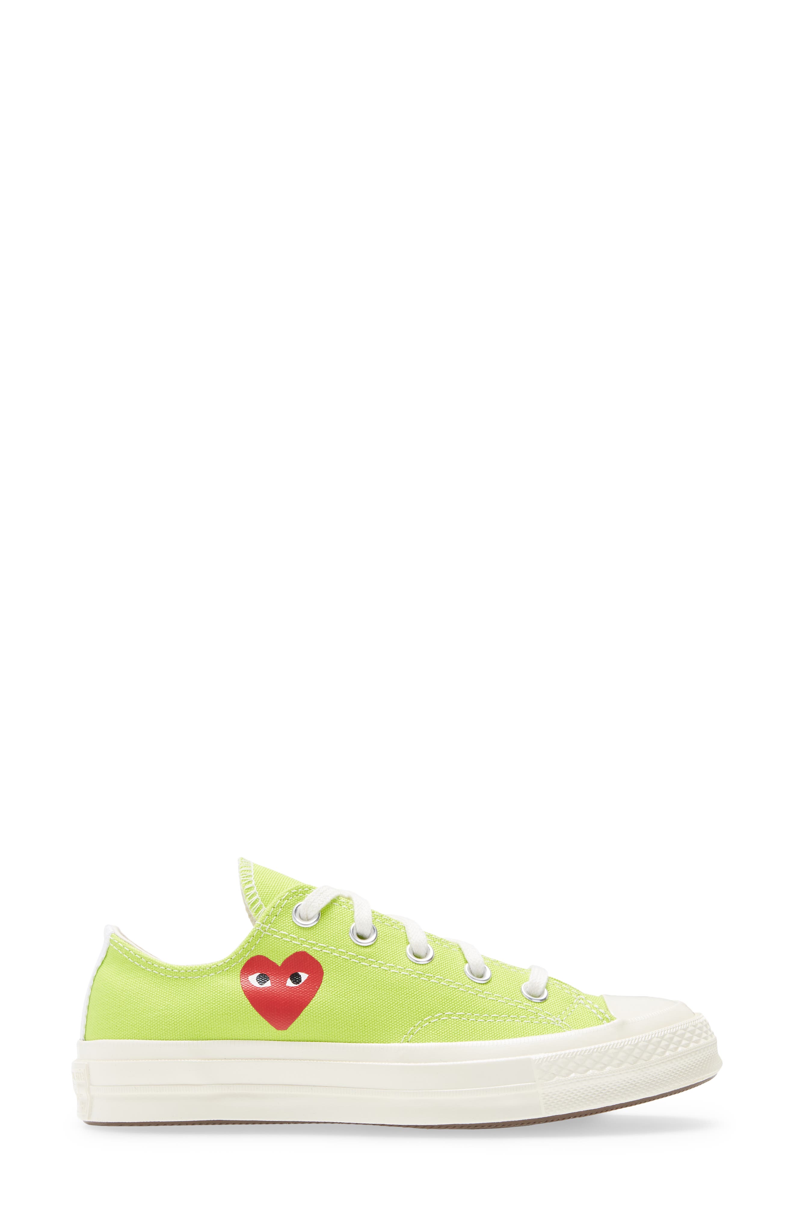 Comme des Garçons PLAY x Converse Chuck Taylor<sup>®</sup> Hidden Heart Low Top Sneaker, Alternate, color, 