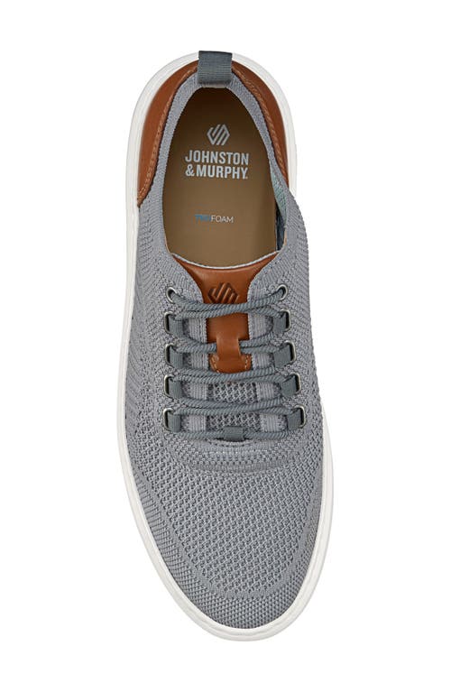 Johnston & Murphy Anders Knit Sneaker In Gray Knit