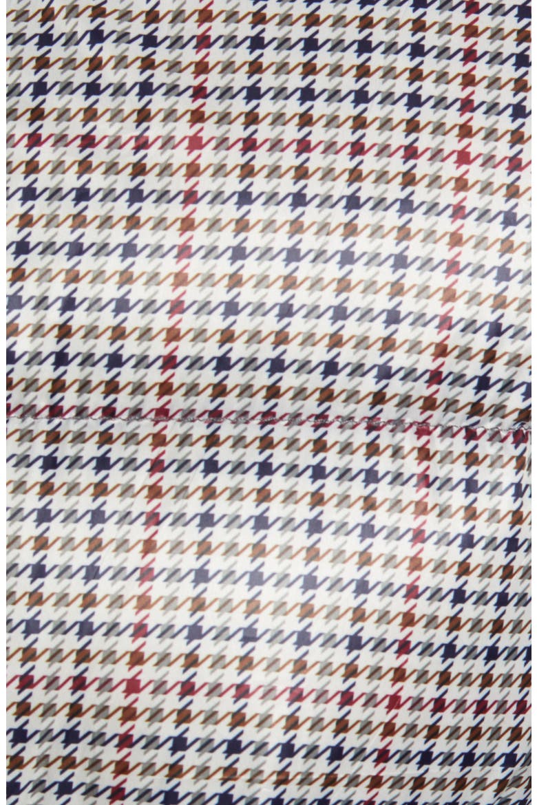 Herringbone Print Belted Puffer Coat, Alternate, color, HERRINGBONE