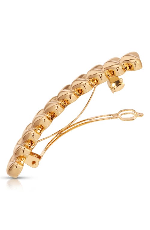 Ettika Moderna Chevron Hair Clip In Gold