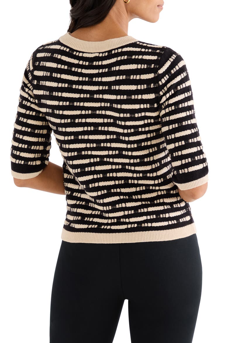 Atelier Cotton Blend Sweater, Alternate, color, BLACK MULTI