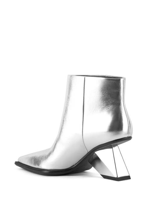 United Nude Rockit Pull On Bootie In Silver