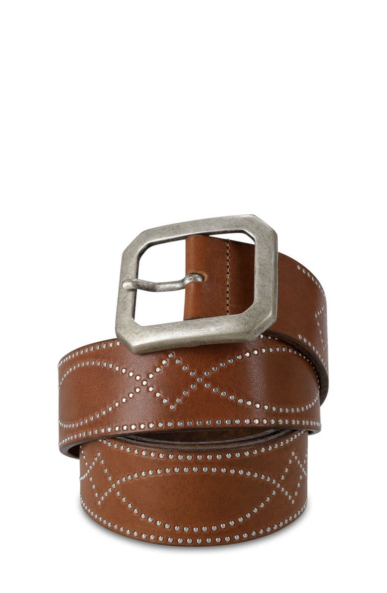 Fortela Illinois Leather Belt, Alternate, color, Leather
