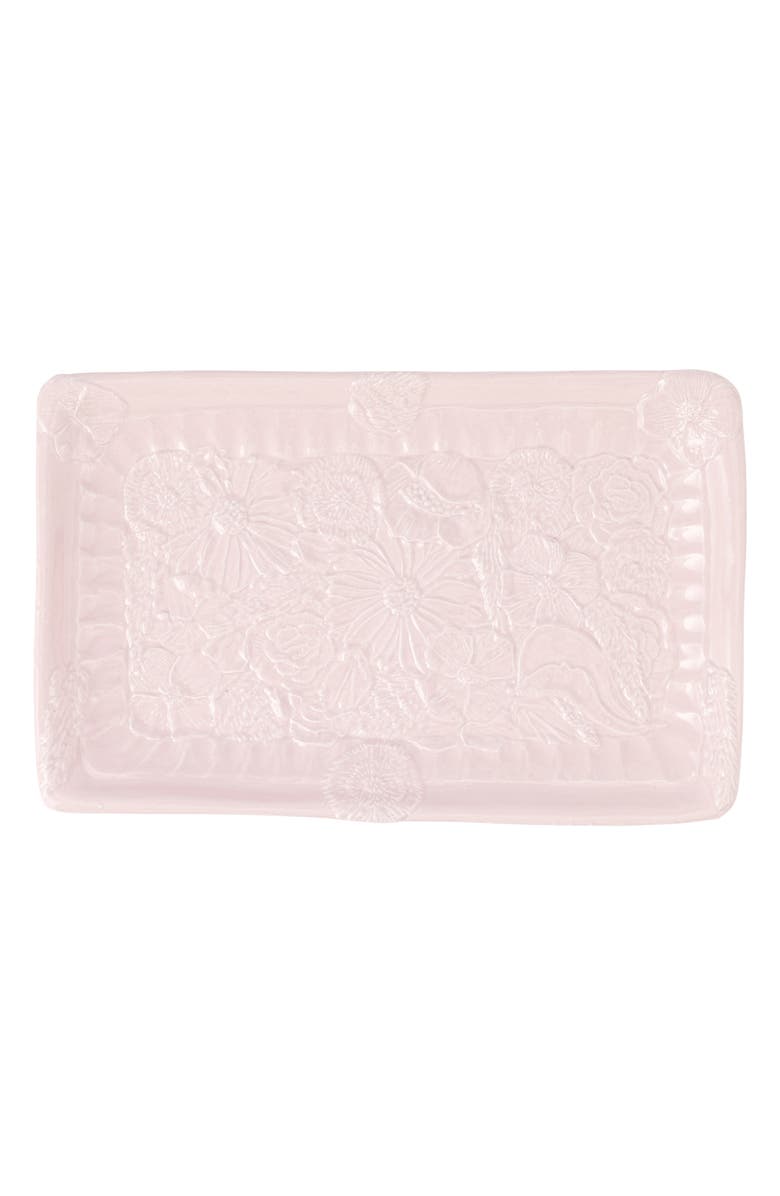 VIETRI Pietri Fiori Rectangular Platter, Main, color, Pink