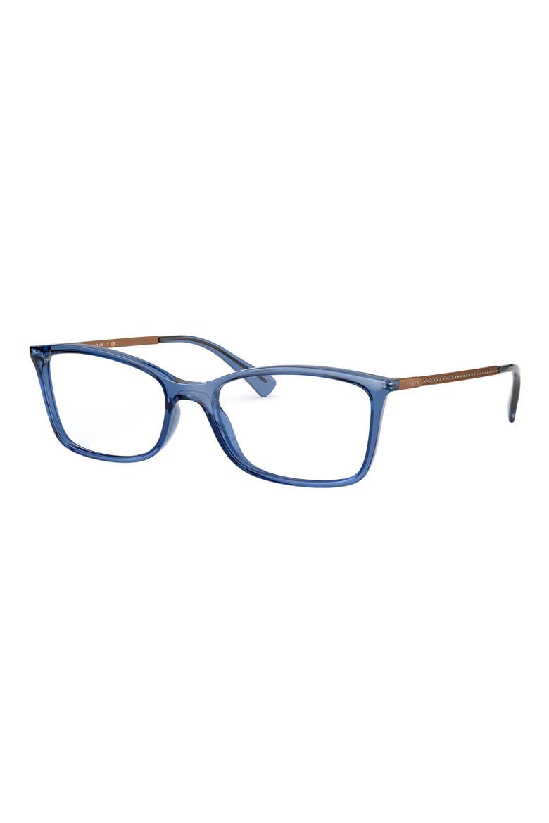 54mm Pillow Optical Glasses, Alternate, color, TRANSPARENT BLUE