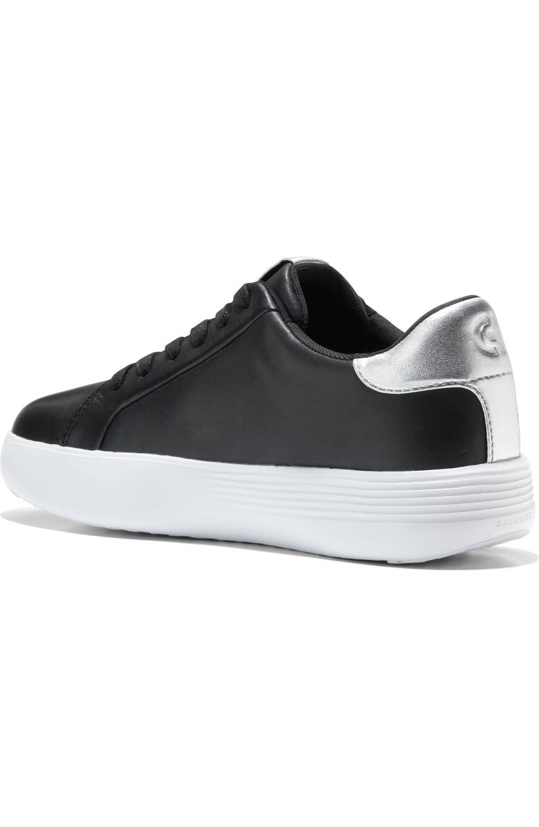 Cole Haan Grand Crosscourt Joy Platform Sneaker, Alternate, color, Black/ Silver Metallic