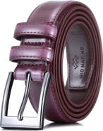 Mio Marino Dual Loop Leather Dress Belt
