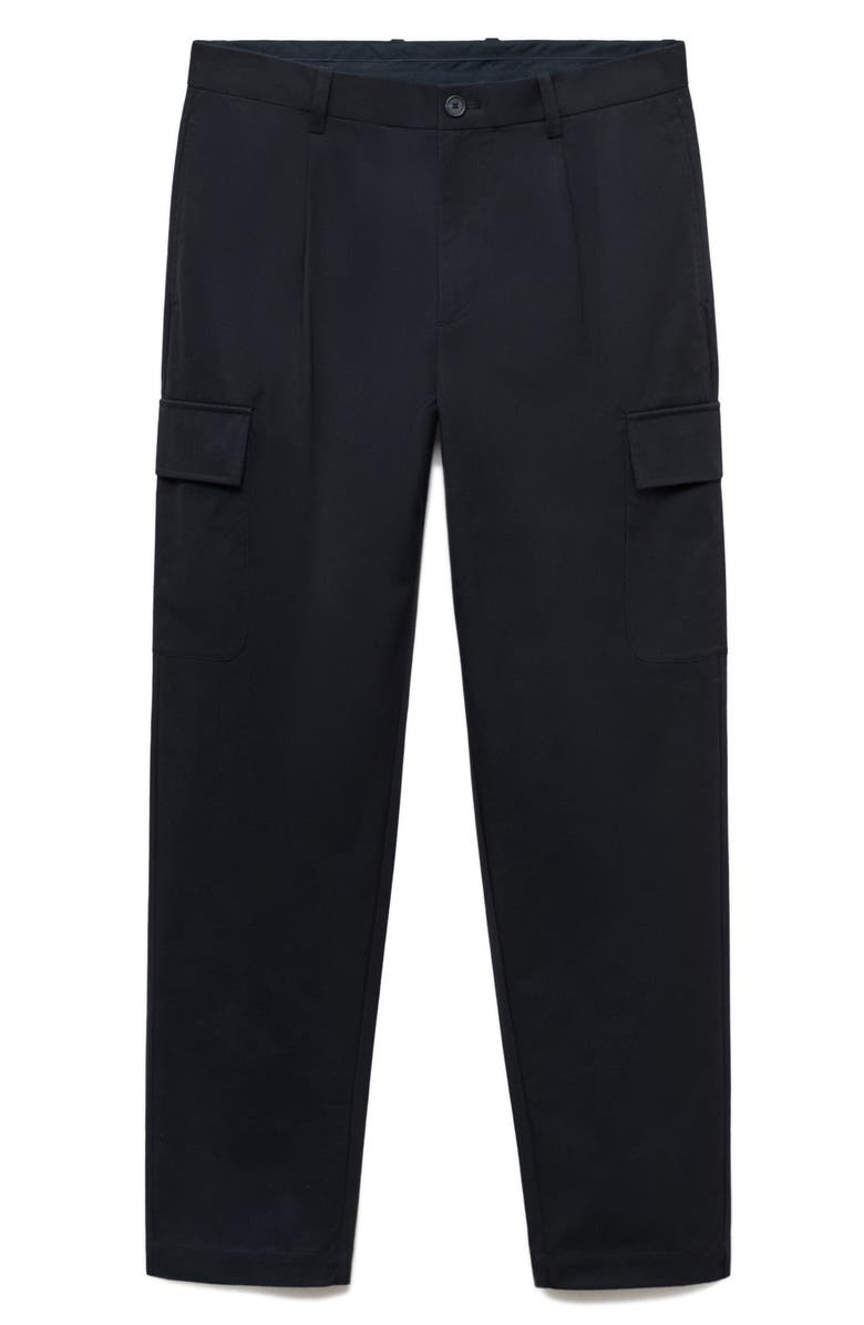 MANGO Regular Fit Cargo Pants, Alternate, color, Navy