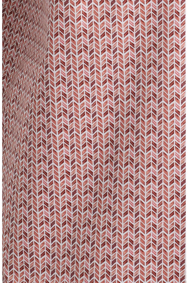 Cole OoohCotton® Geo Print Camp Shirt, Alternate, color, BRICK
