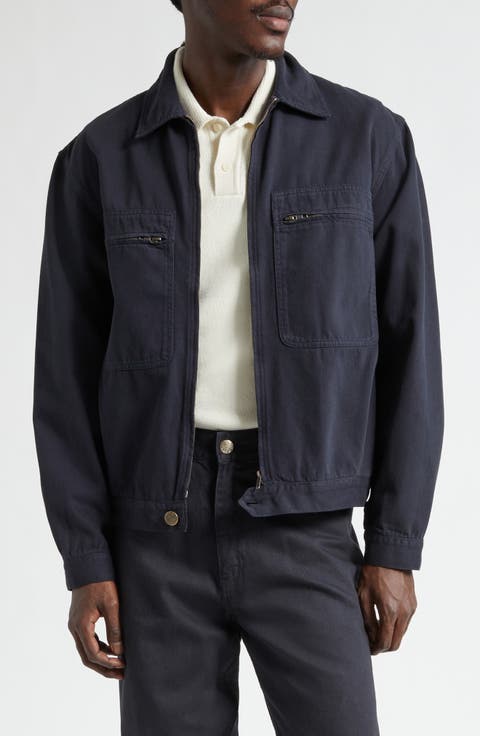 Cotton Zip Worker Jacket