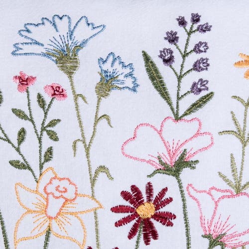 C & F Home C&f Home Botanical Blooms Bee Embroidered Throw Pillow, 12" X 12" In Multi