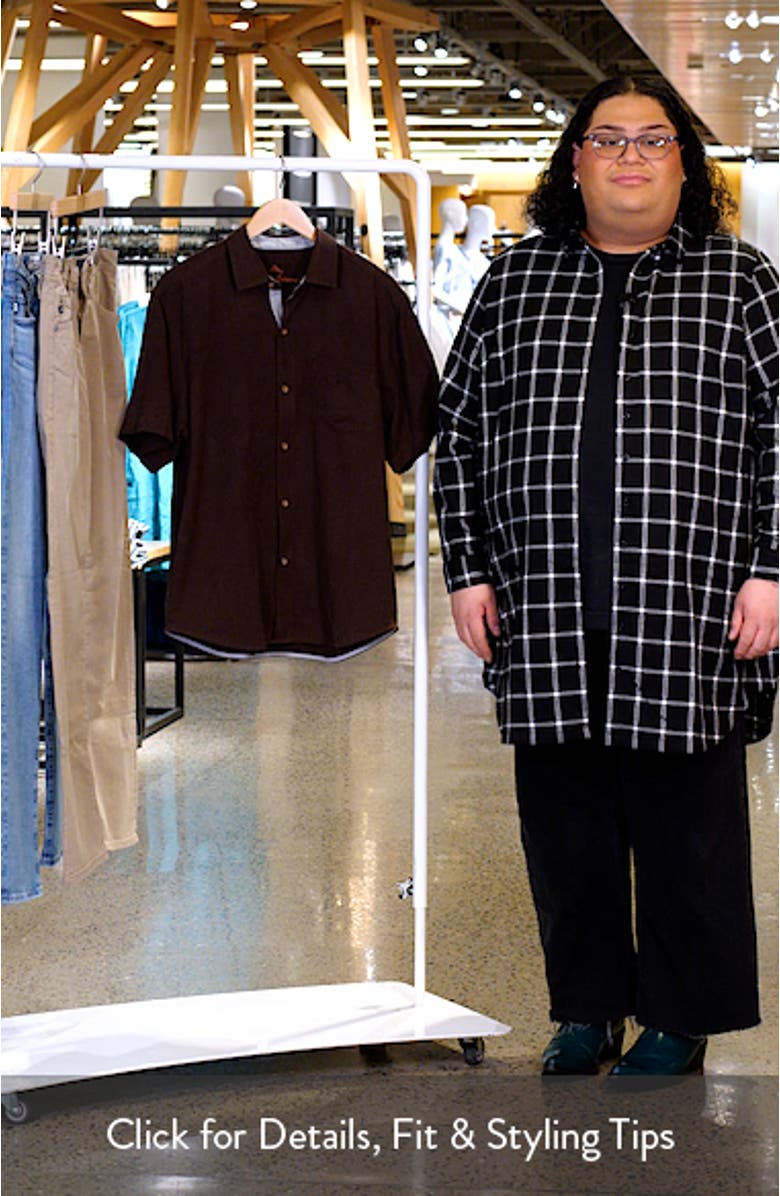 Better with Age Short Sleeve Silk Graphic Button-Up Shirt, sales video thumbnail