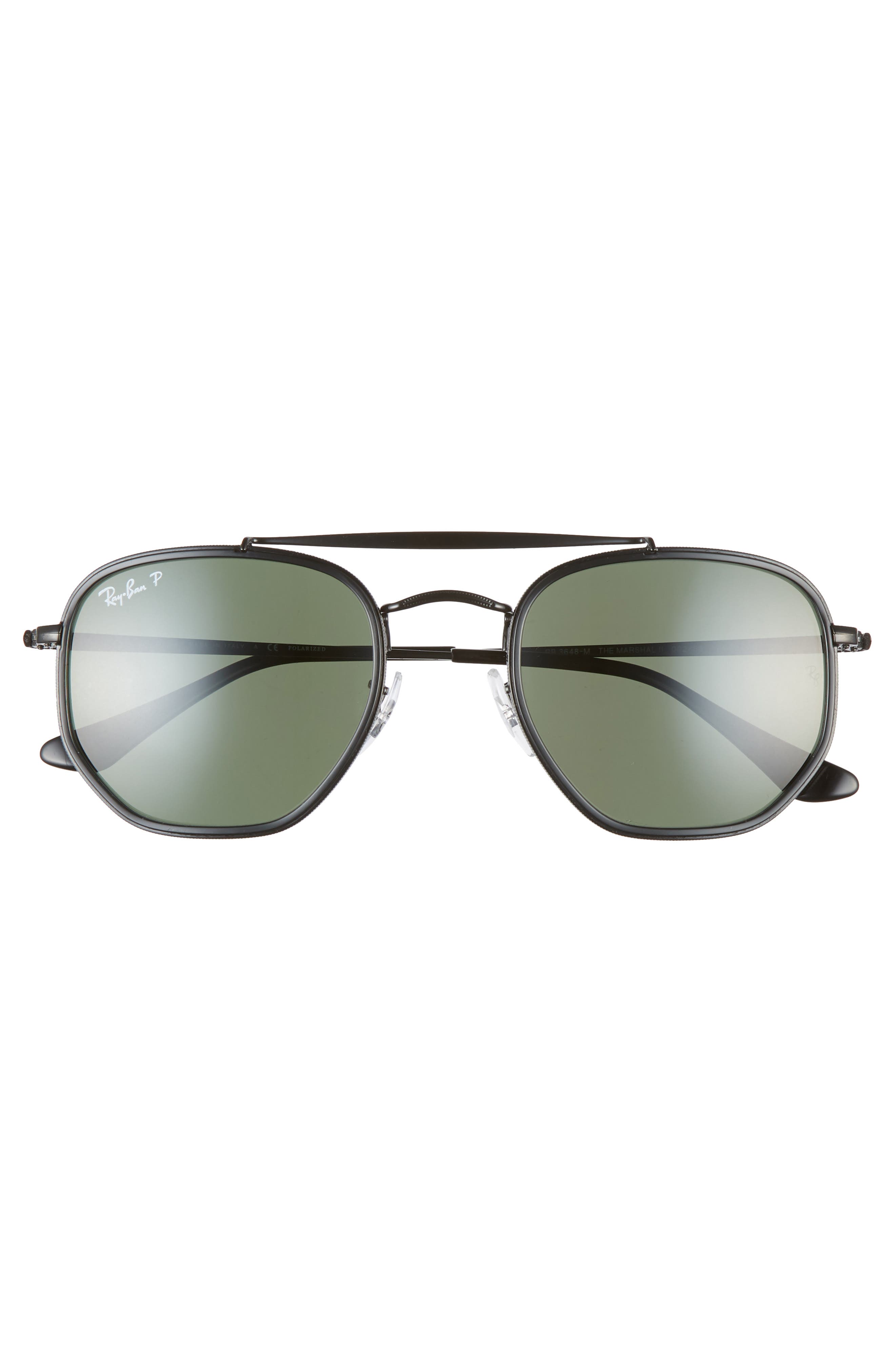 Ray-Ban 52mm Polarized Irregular Aviator Sunglasses