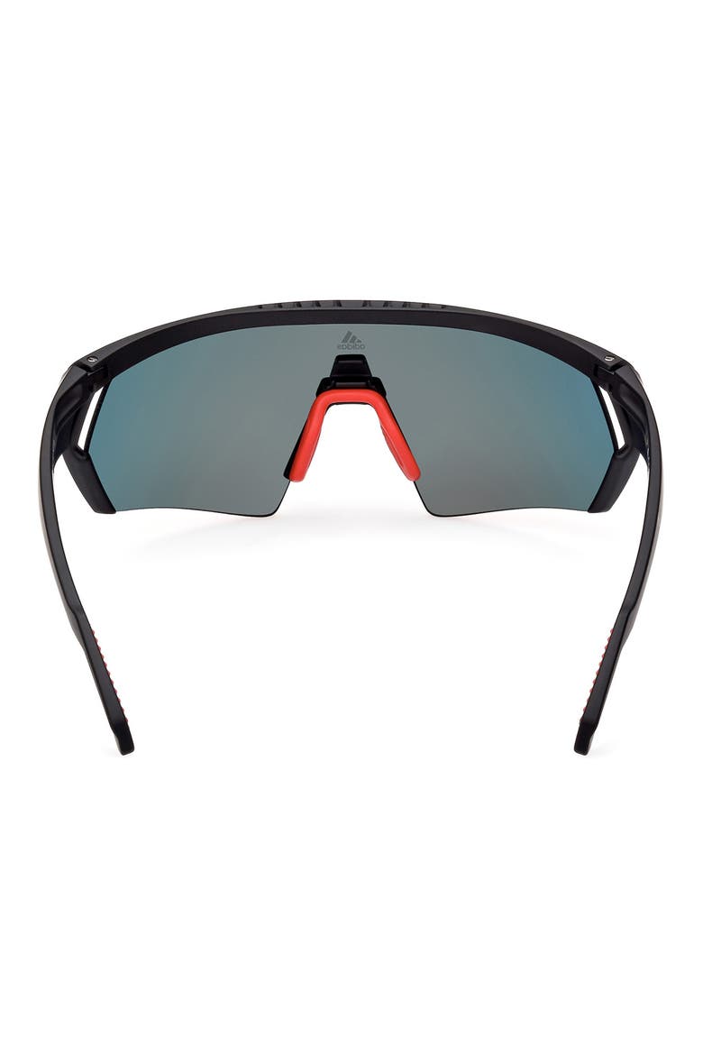 00mm Shield Sunglasses, Alternate, color, MATTE BLACK / BORDEAUX MIRROR