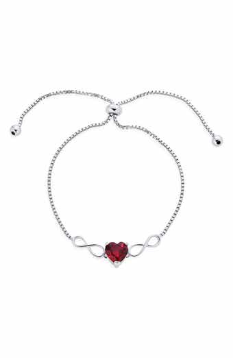 BLING JEWELRY Heart Charm Bolo Bracelet