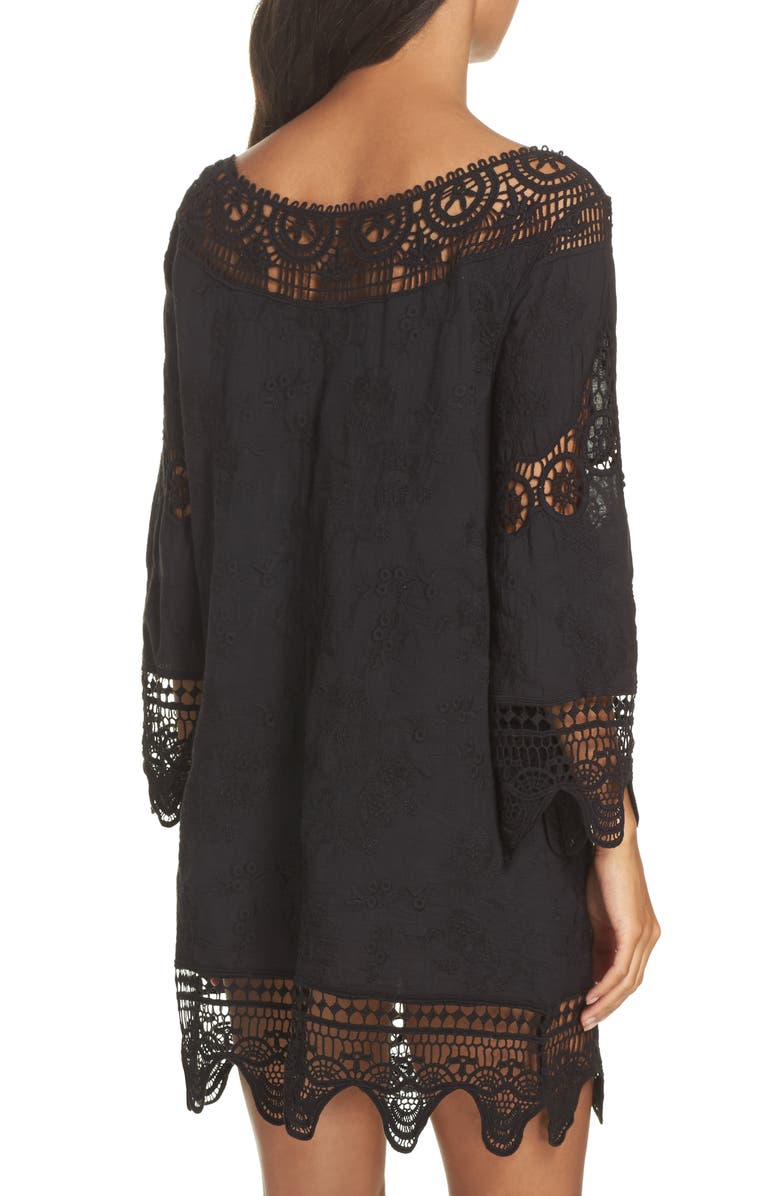 La Blanca Zen Garden Cover-Up Dress, Alternate, color, 