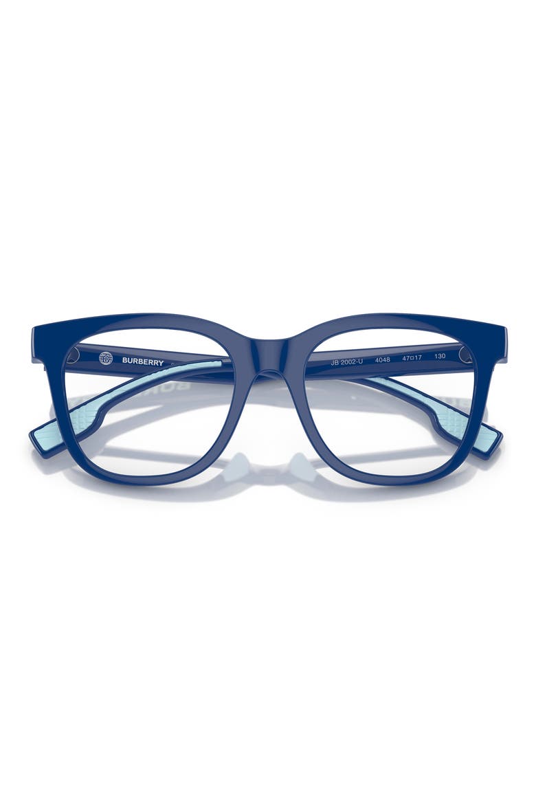 47mm Square Optical Glasses, Alternate, color, BLUE / DEMO LENS