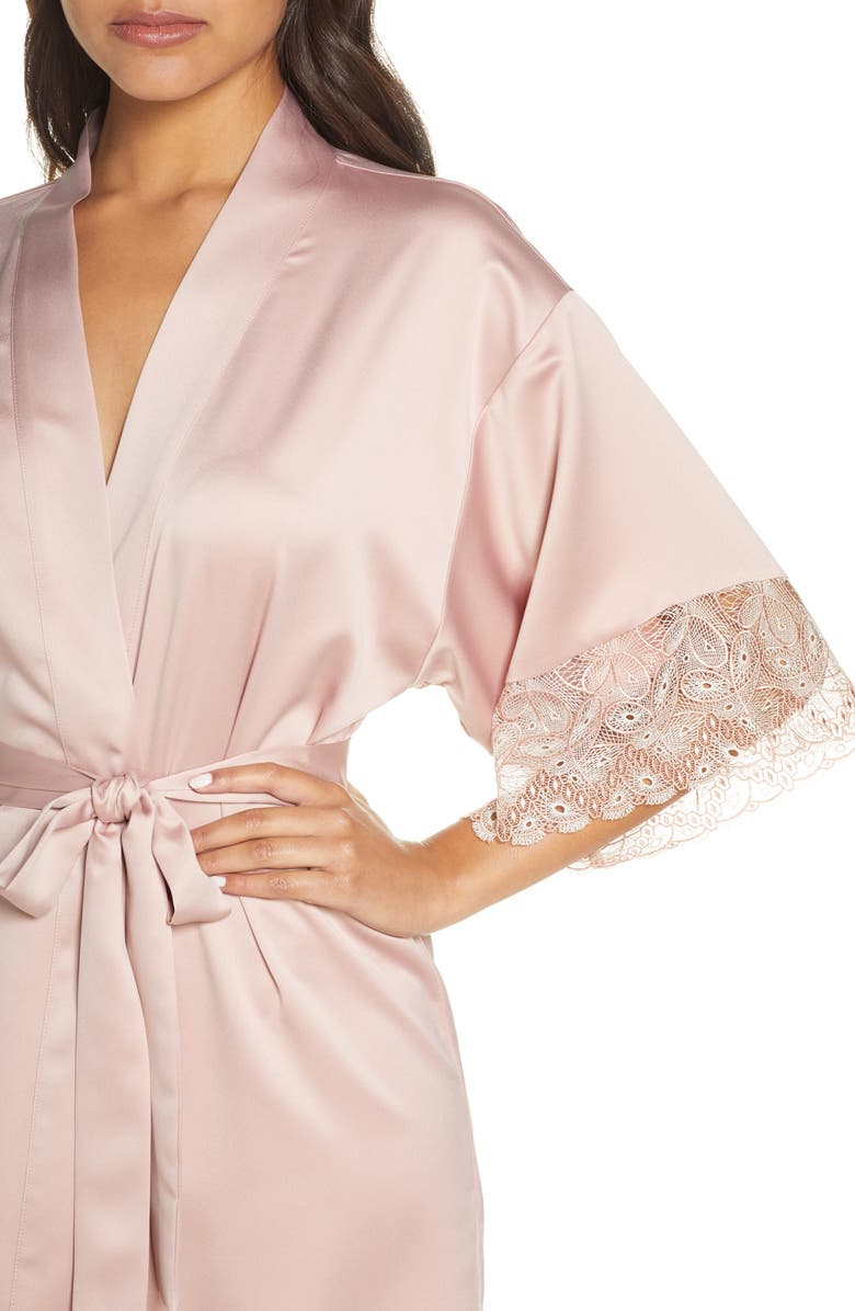 Flora Nikrooz Ada Satin Robe, Alternate, color,
