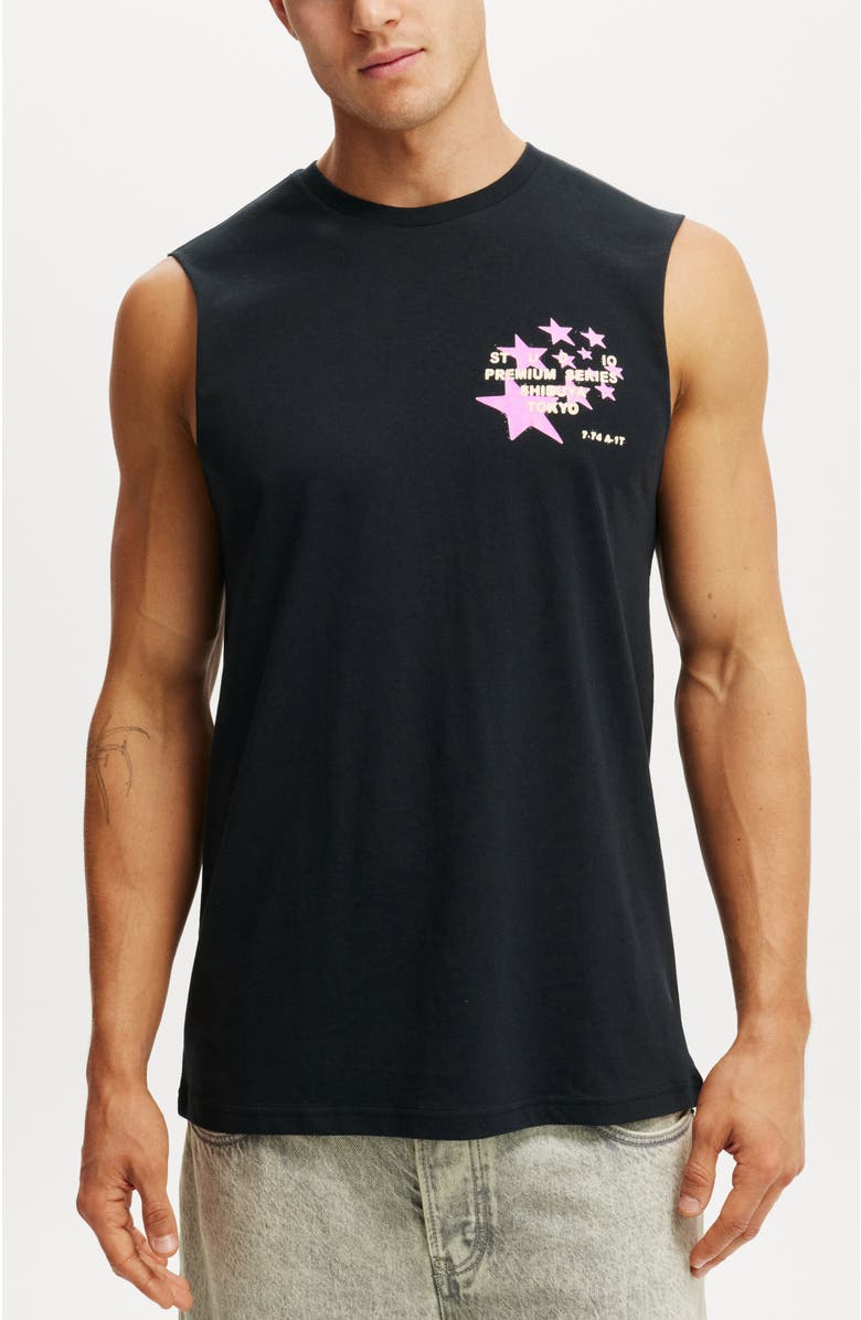 Cotton On Men's Graphic Muscle, Main, color, 