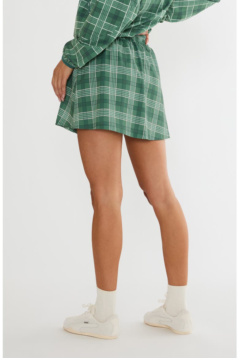 Clyde Plaid Performance Miniskirt, Alternate, color, FAIRWAY PLAID