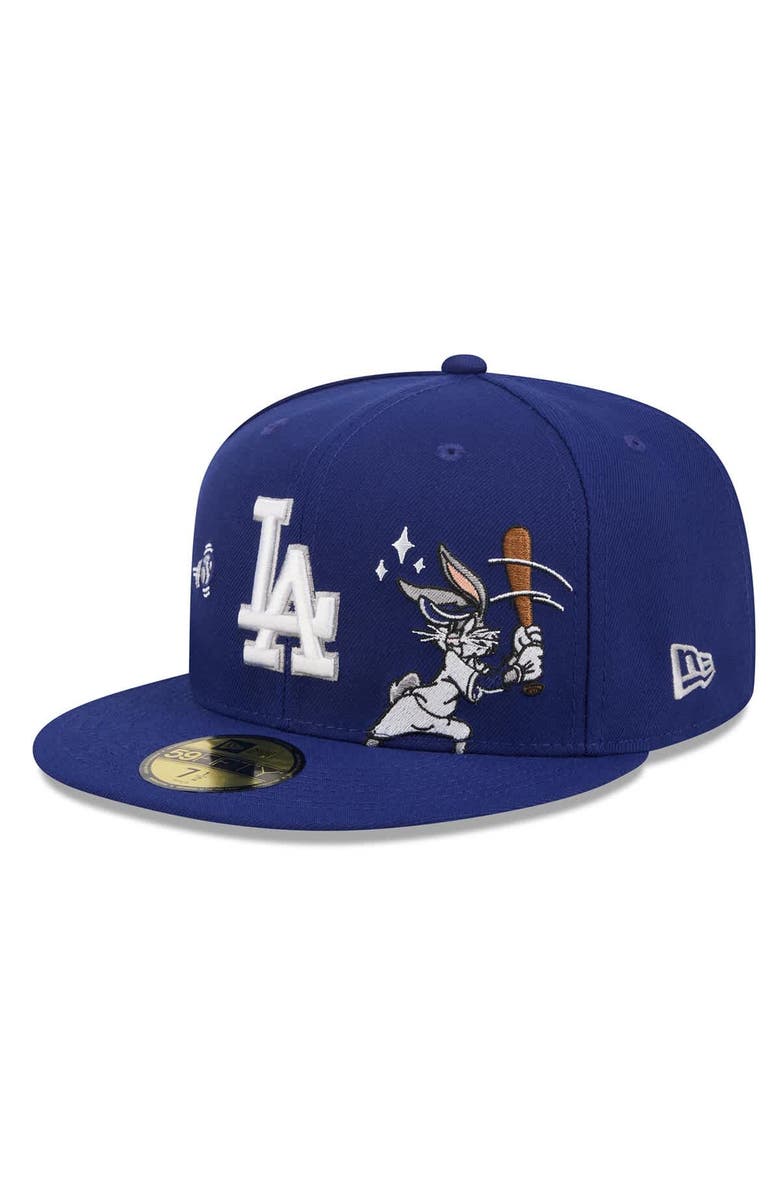 New Era Men's New Era Royal Los Angeles Dodgers Looney Tunes Bugs Bunny 59FIFTY Fitted Hat, Alternate, color, Dark Blue