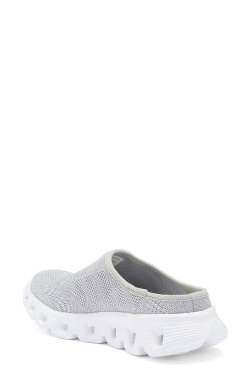Jslides Knit Mule In Silver