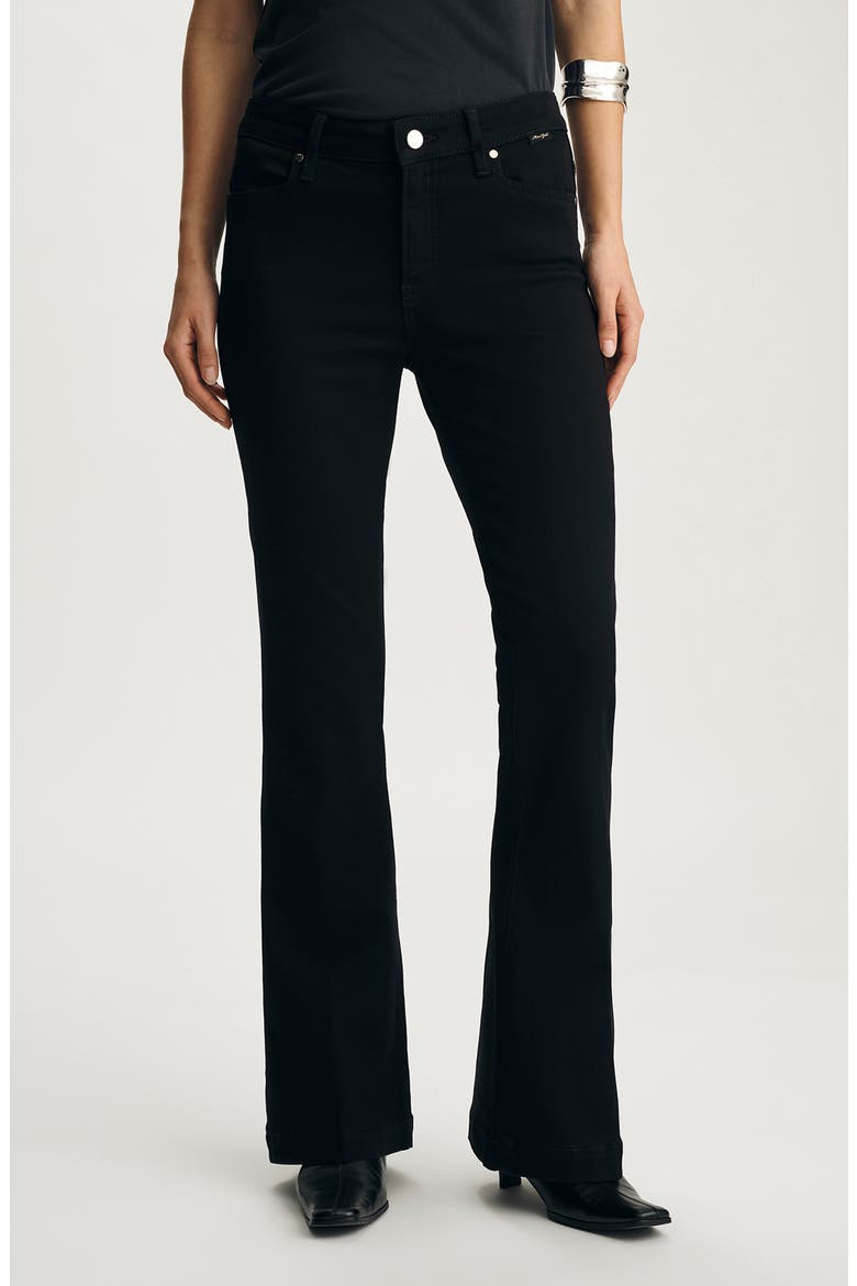 Sydney High Rise Flare Jeans, Main, color, DOUBLE BLACK GOLD PREMIUM