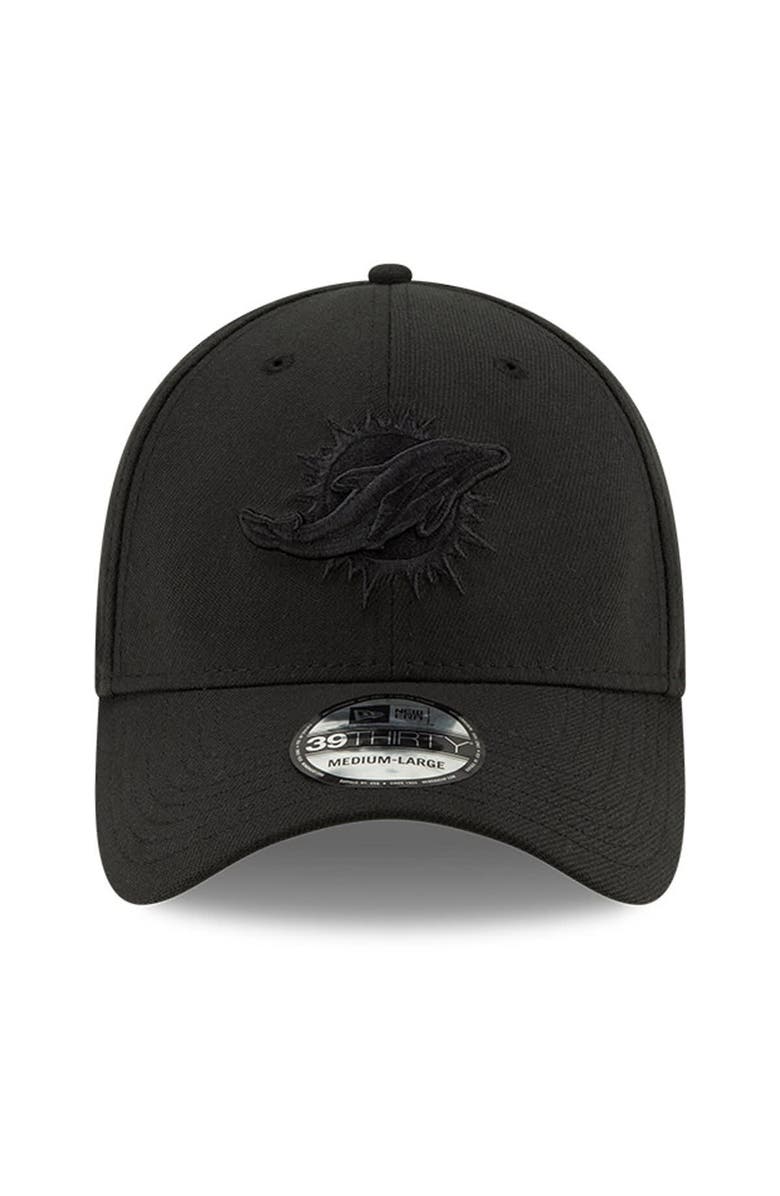 New Era Men's New Era Black Miami Dolphins Logo 39THIRTY Flex Hat, Alternate, color, 
