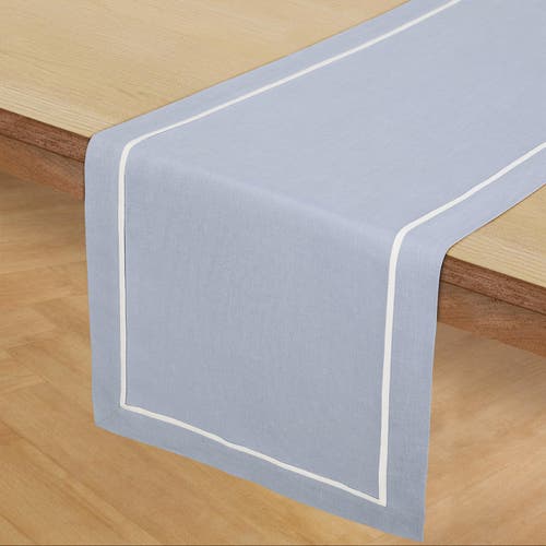 Solino Home Linen Table Runner In Blue
