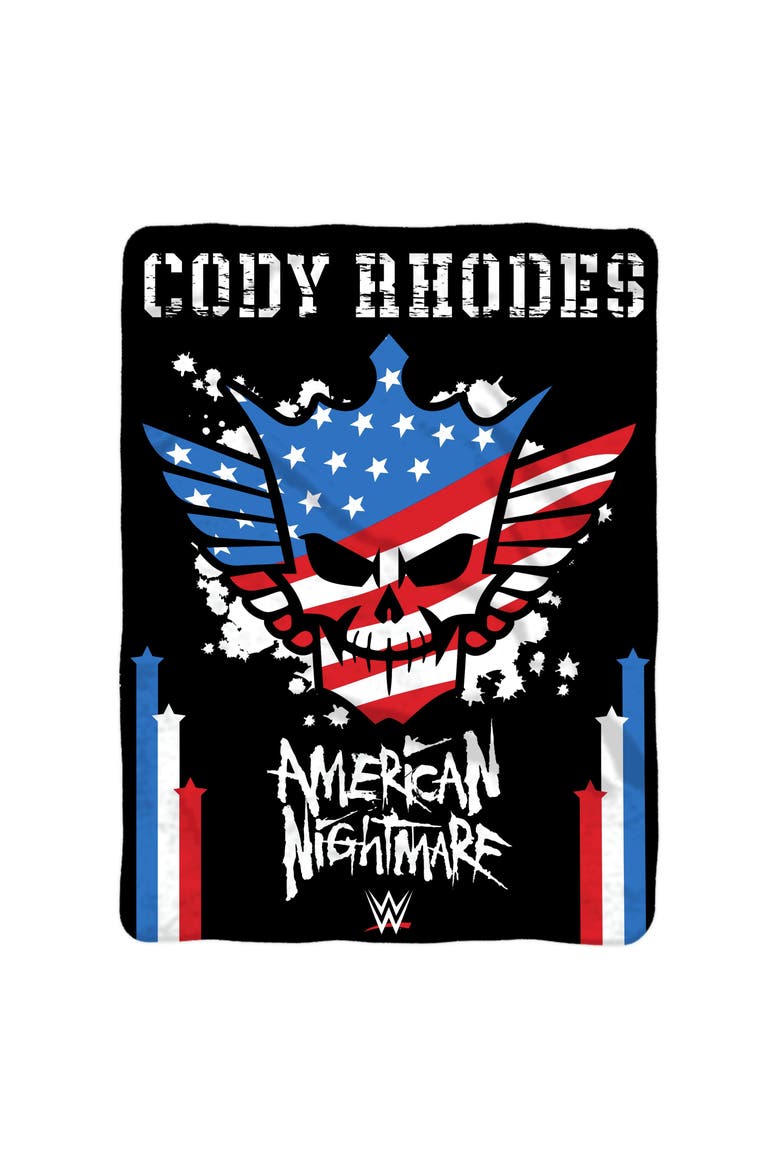 WWE Cody Rhodes 60" X 80" Raschel Throw Blanket, Alternate, color, None