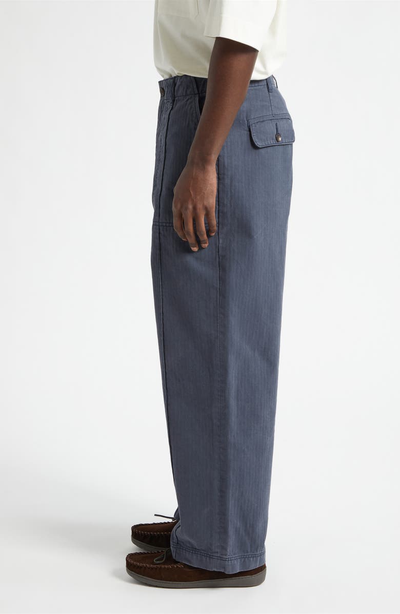 The Elder Statesman Herringbone Carpenter Pants, Alternate, color, Twilight