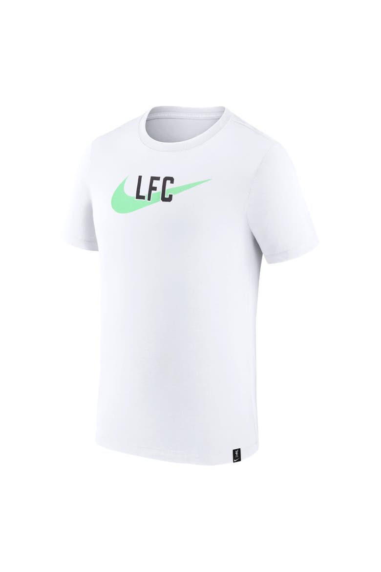 Men's  Nike  White Liverpool Swoosh T-Shirt, Alternate, color, White
