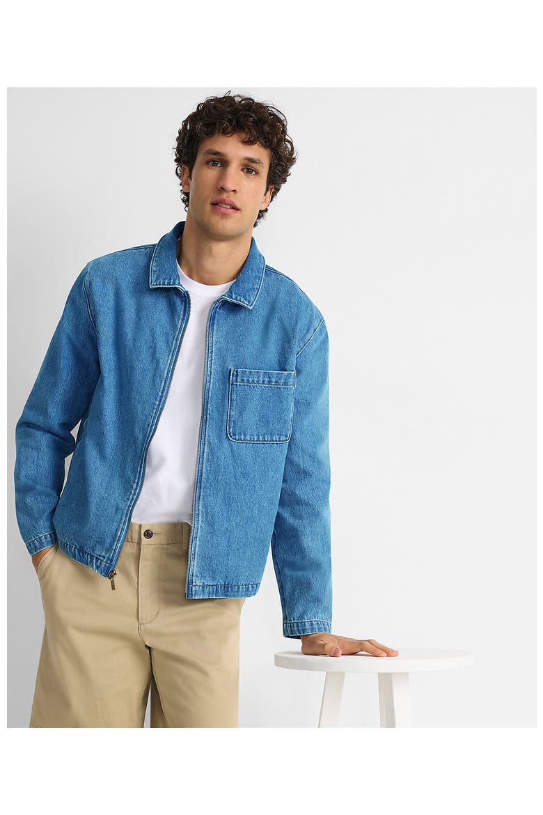 Lightweight Full Zip Jacket, Alternate, color, Stone Wash