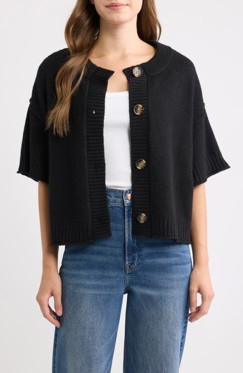 Broome Short Sleeve Crop Cardigan