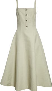 Altuzarra Orrie Sleeveless Cotton Blend Midi Dress
