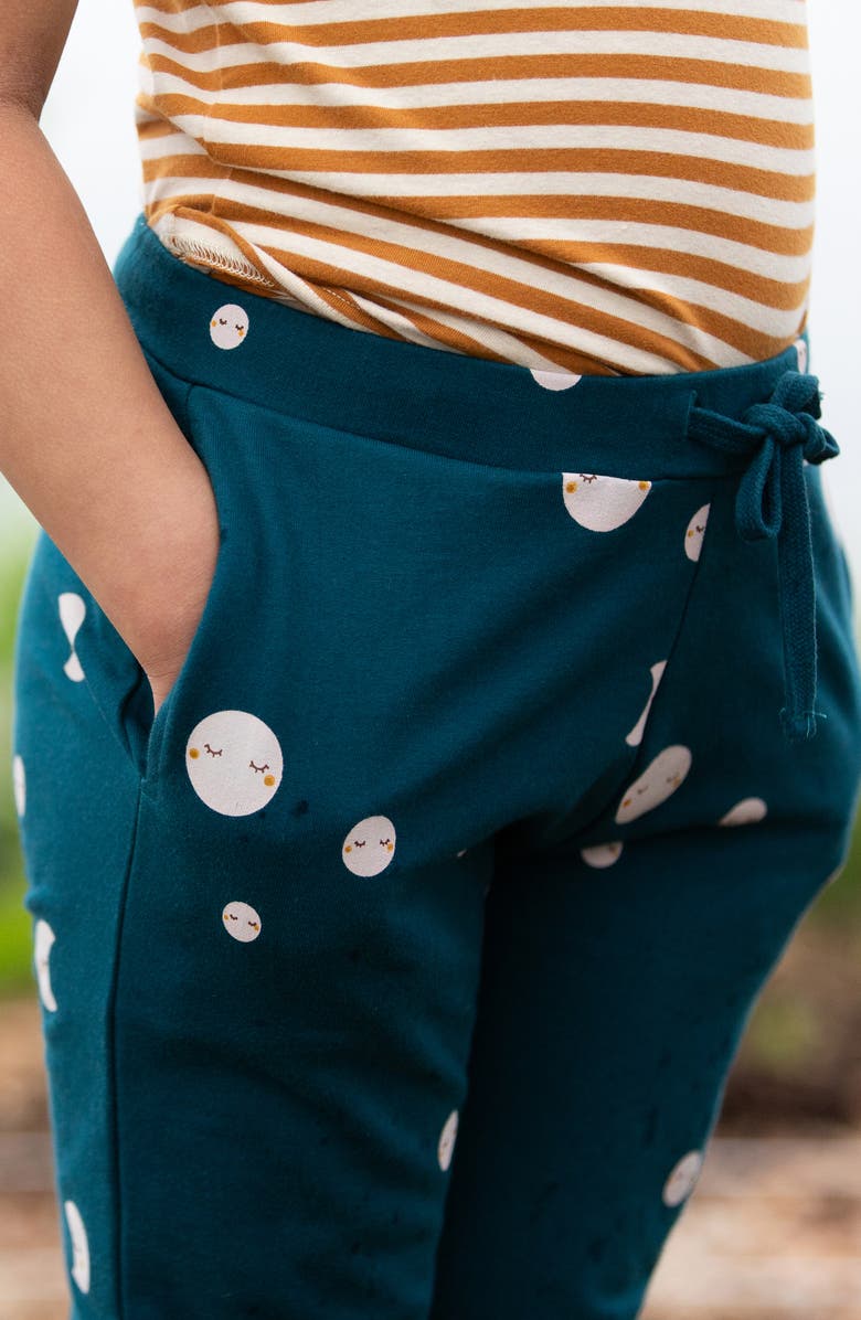 Little Green Radicals Kids' Cozy Organic Cotton Joggers, Alternate, color, Blue