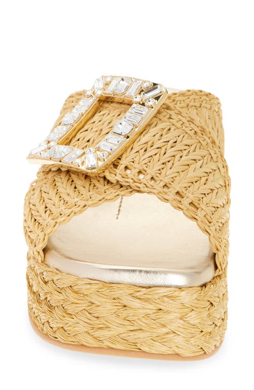Roger Vivier Espadrille Platform Slide Sandal