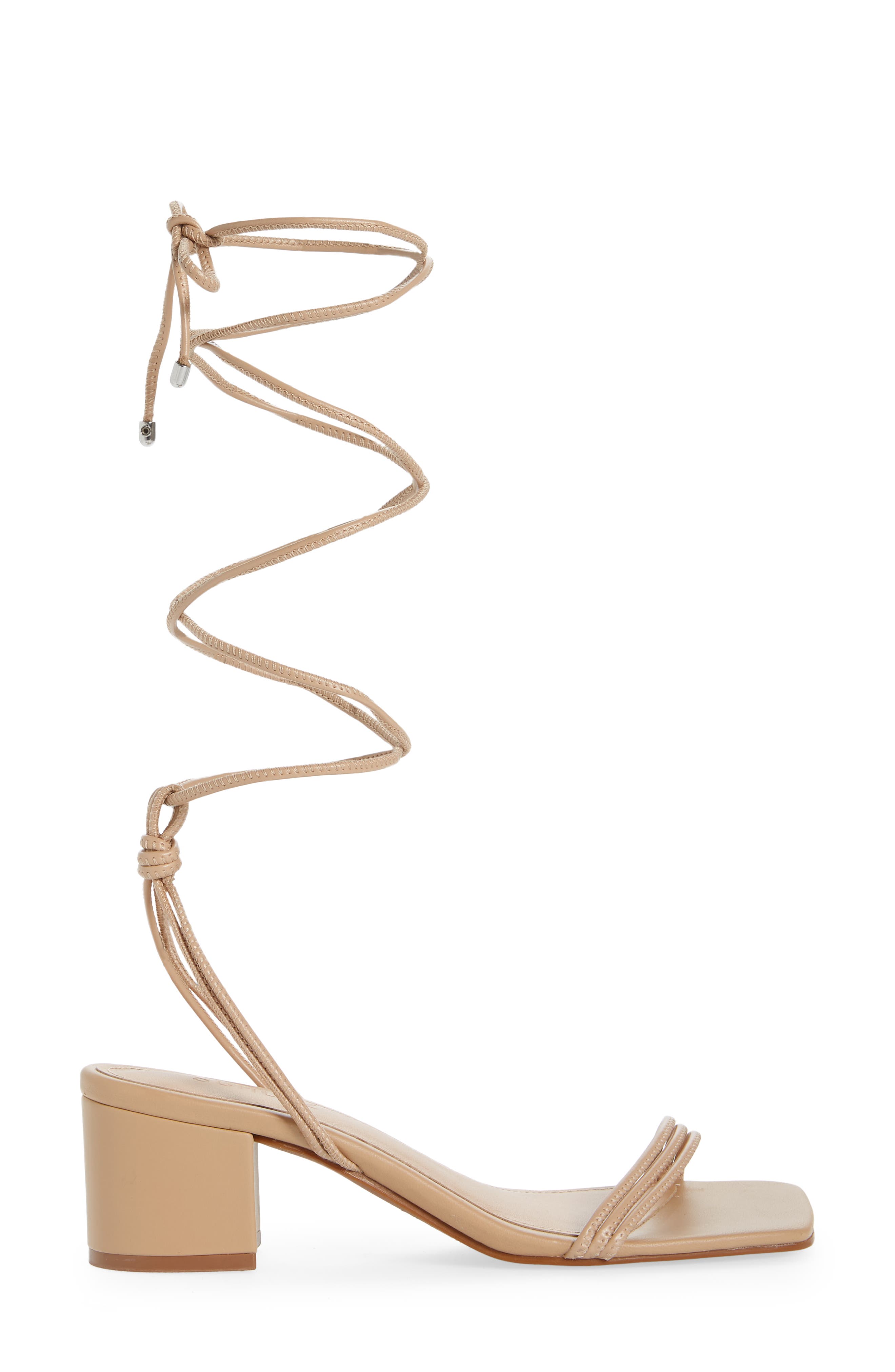 Thea Ankle Wrap Sandal, Alternate, color, LIGHT NUDE