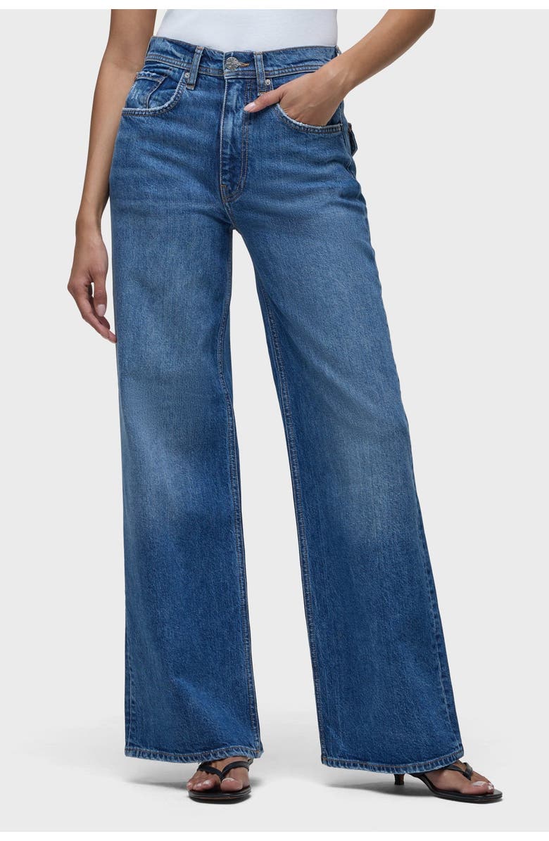 Hudson Jeans Jodie Flap Pocket Loose Wide Leg, Main, color, Glee