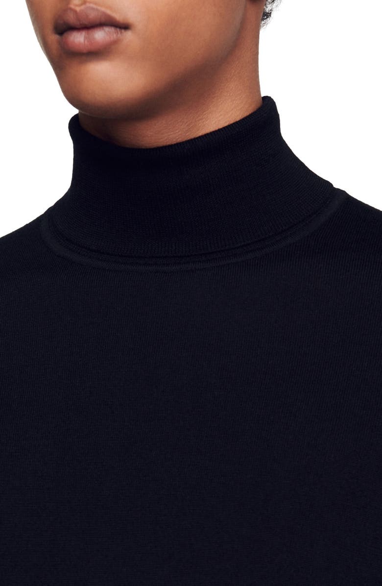SANDRO Wool Turtleneck Sweater, Alternate, color, 