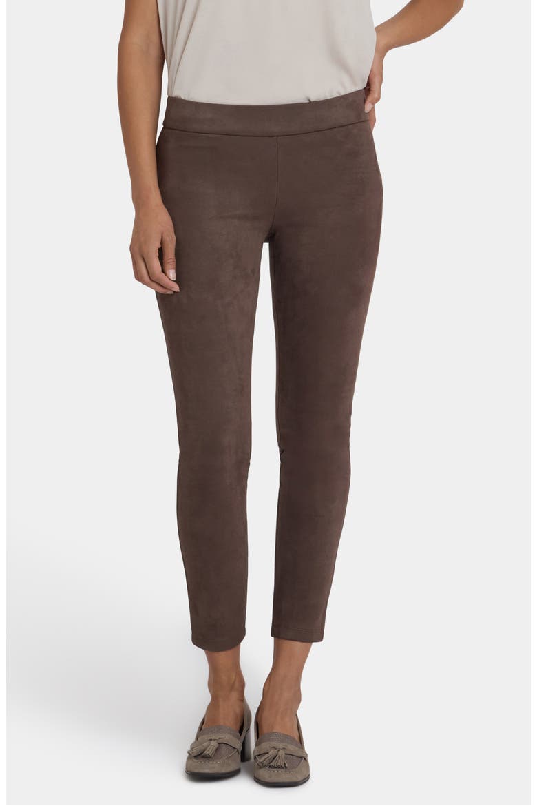 Faux Suede Leggings, Main, color, COFFEE BEAN