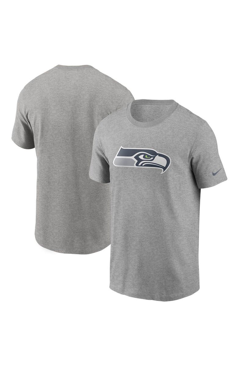 Nike Men's Nike Heathered Gray Seattle Seahawks Primary Logo T-Shirt, Main, color, 