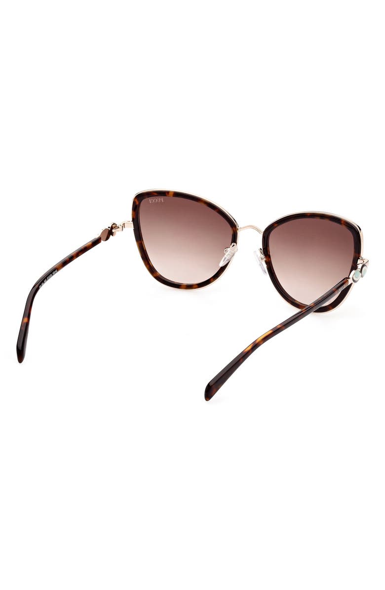 Emilio Pucci 57mm Gradient Cat Eye Sunglasses, Alternate, color, 